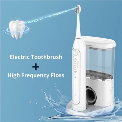Toothbrush And Water Flosser in One